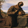 Francisco de Zurbarán, Saint François à genoux avec une tête de mort Francisco de Zurbarán, Saint François à genoux avec une tête de mort